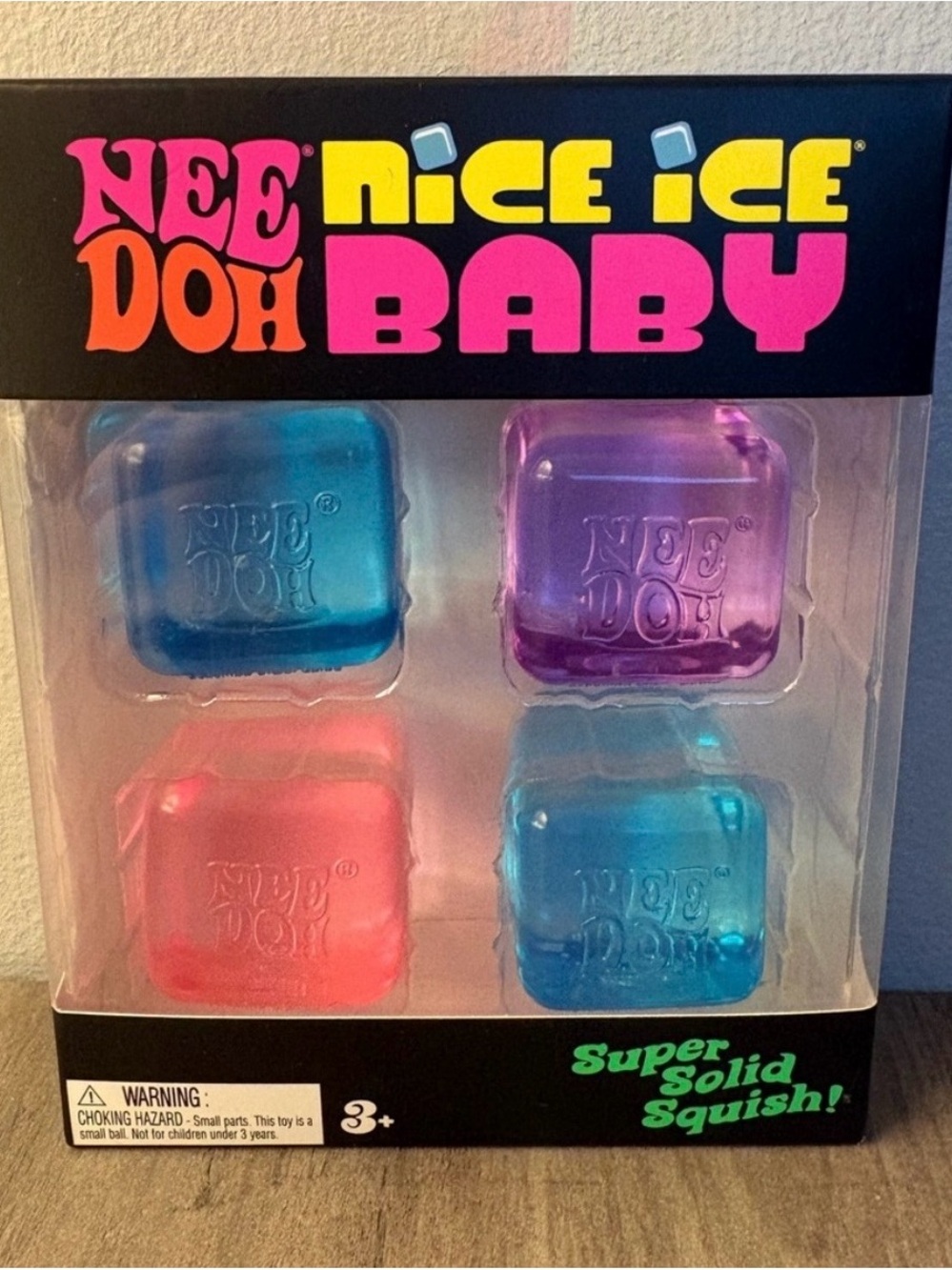 NeeDoh Nice Ice Baby 4 Pack Super Solid Squish!